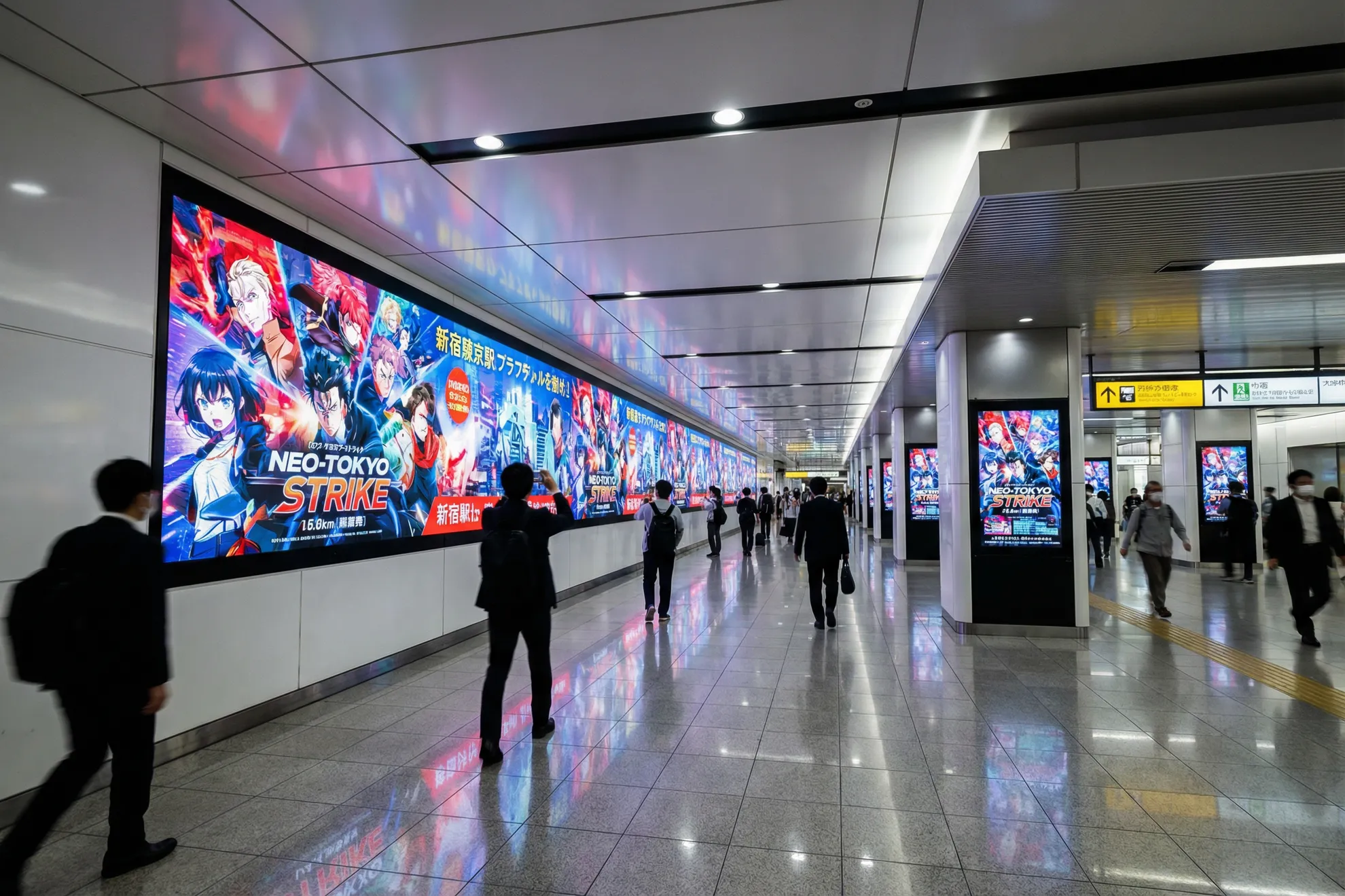 ステージの階段を手を取り合って降りてくる男女のダンサー